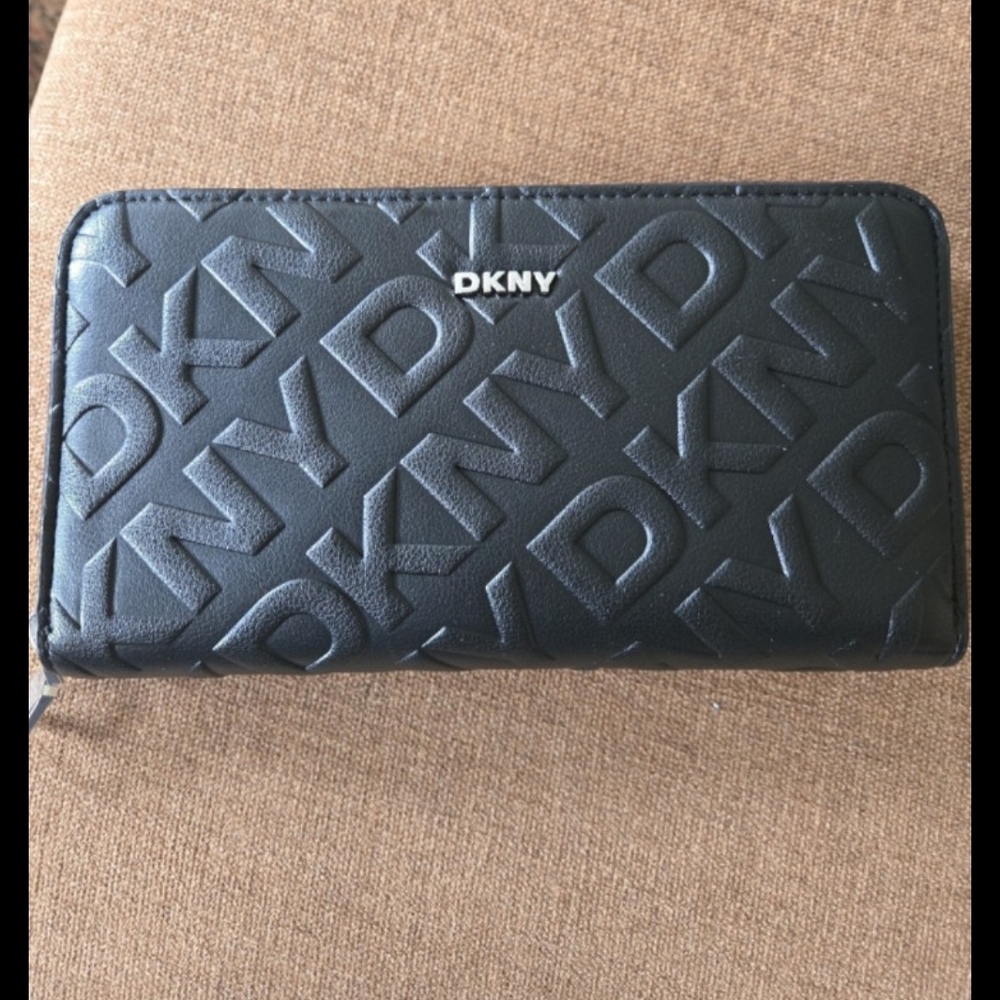 DKNY Black Embossed Wallet
